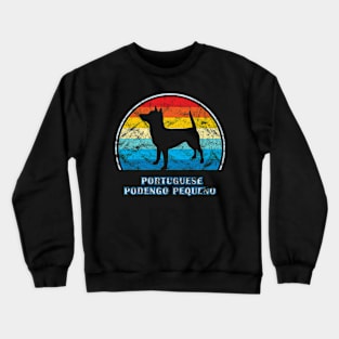 Portuguese Podengo Pequeno Vintage Design Dog Crewneck Sweatshirt